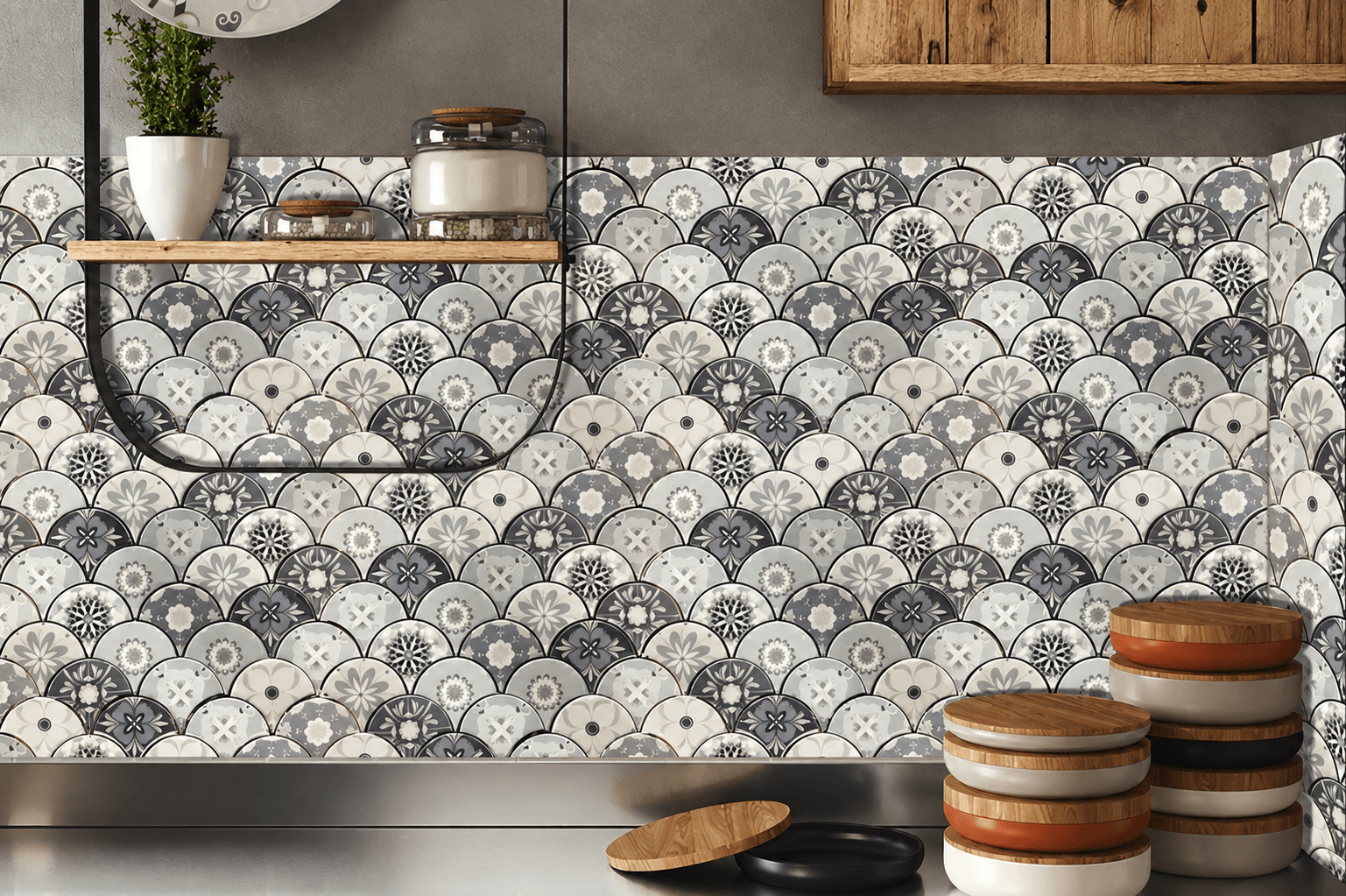 Mosaic-Design 17 — Mother of Pearl mosaic surface