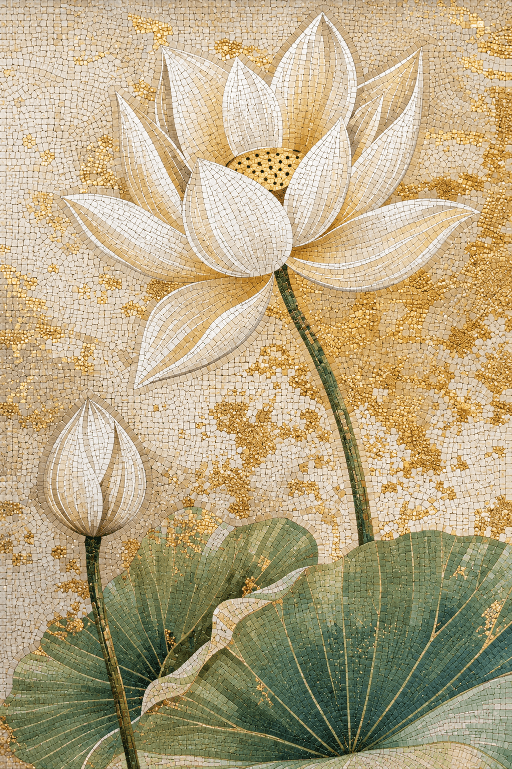 Mosaic-Design 8 — Sandstone mosaic surface
