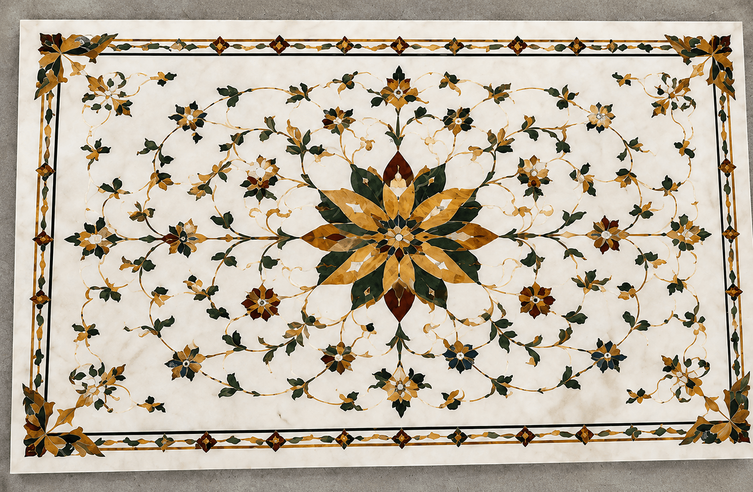 Inlay-Design 2 — Stainless Steel inlay surface