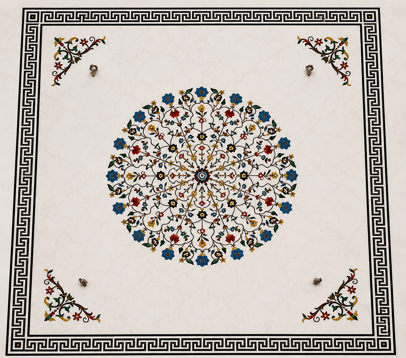 Inlay-Design 16 — Limestone inlay surface